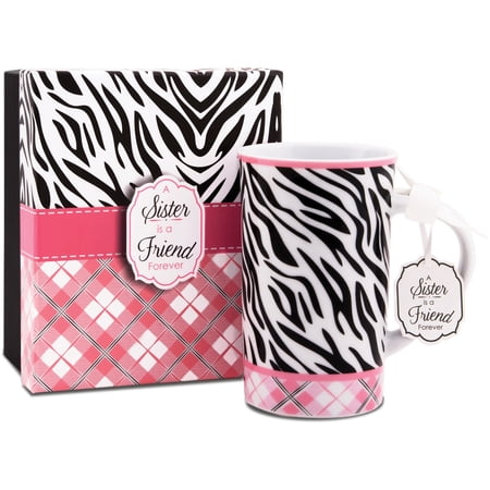 Sister 12 oz. Zebra Print mug