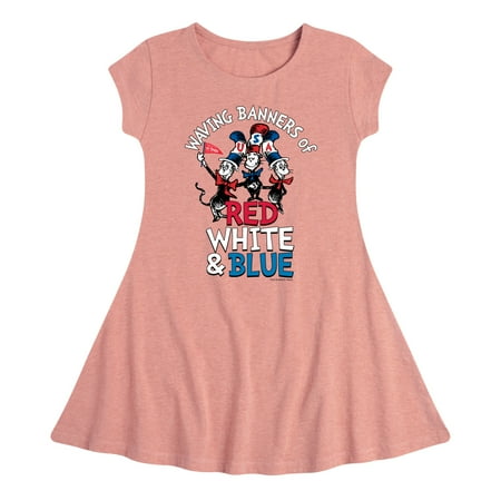Dr. Seuss - Waving Banners of Red White and Blue - Toddler And Youth Girls Fit And Flare Dress
Dr. Seuss - Waving Banners of Red White and Blue - Toddler And Youth Girls Fit And Flare Dress