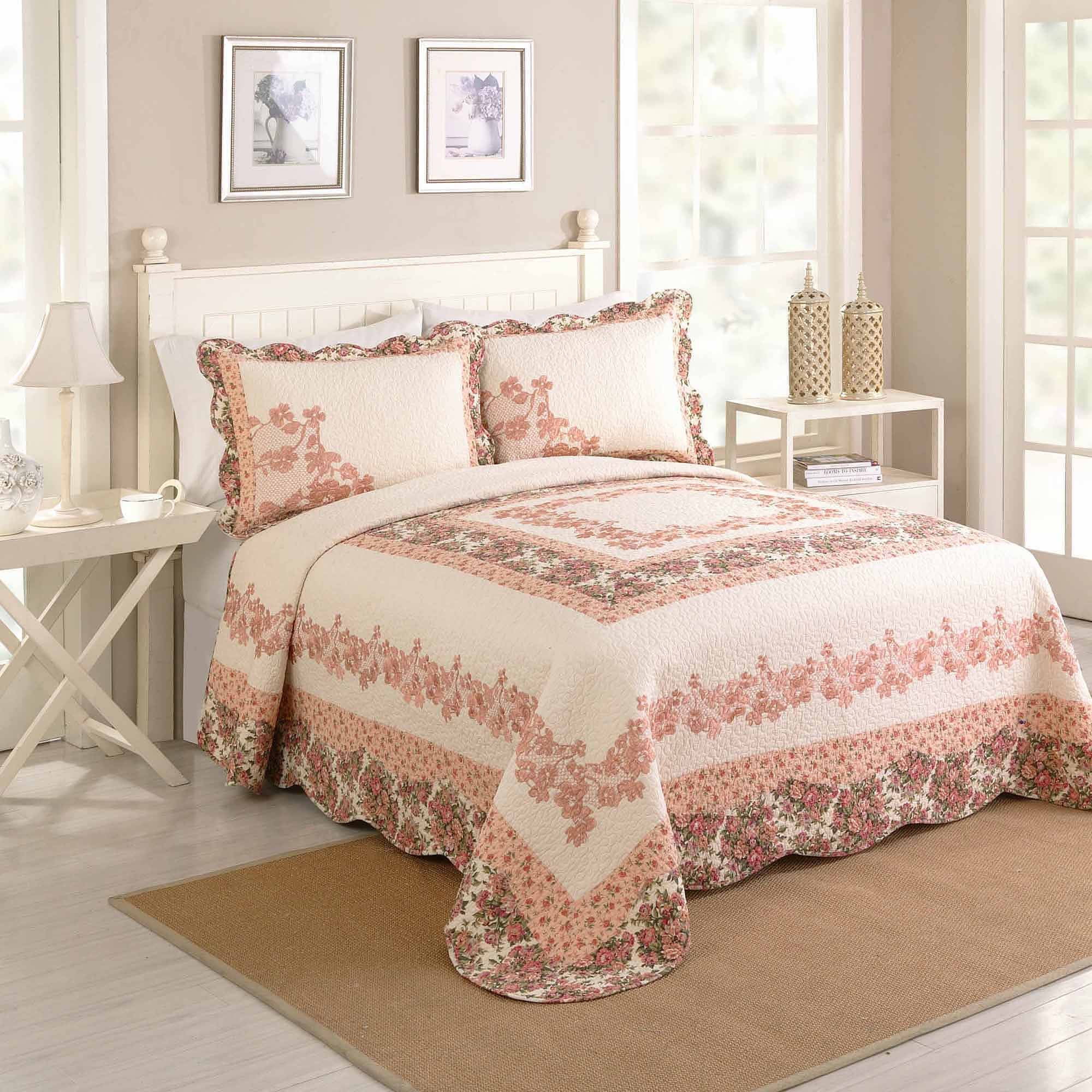 Rio Cotton Chenille Bedspread by Better Trends Twin White