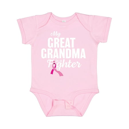 Inktastic Breast Cancer Awareness My Great Grandma is a Fighter Gift Baby Boy or Baby Girl Bodysuit 
Inktastic Breast Cancer Awareness My Great Grandma is a Fighter Gift Baby Boy or Baby Girl Bodysuit