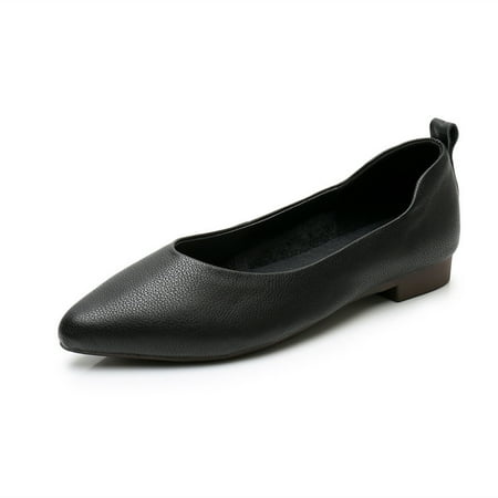 Spring Shallow Mouth Genuine Shoes New Pointed Women‘s Single Shoes Large Size Soft Bottom Women‘s Shoes 41-43 Floating Shoes
Spring Shallow Mouth Genuine Shoes New Pointed Women‘s Single Shoes Large Size Soft Bottom Women‘s Shoes 41-43 Floating Shoes