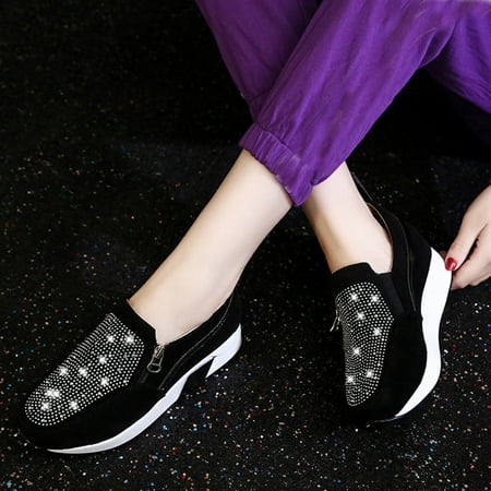 Qepwscx Women s Shoes Round Head Rhinestone Women s Single Shoes Thick Soled Fashionable Casual Women s Shoes
Qepwscx Women s Shoes Round Head Rhinestone Women s Single Shoes Thick Soled Fashionable Casual Women s Shoes