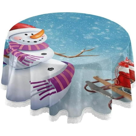 Hyjoy Christmas Snowman Round Tablecloth 60 Inch Waterproof Stain and Wrinkle Resistant Washable Decorative Table Covers for Kitchen Dining Tabletop Party Outdoor Picnic
Hyjoy Christmas Snowman Round Tablecloth 60 Inch Waterproof Stain and Wrinkle Resistant Washable Decorative Table Covers for Kitchen Dining Tabletop Party Outdoor Picnic