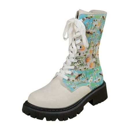 DVKOVI Shoes for Women Calf Boots for Women Print Ankle High Boots Calf Women Stacked Heel Point Toe Boots Platform Shoes for Women Dressy Womens Slip On Sneakers White 38
DVKOVI Shoes for Women Calf Boots for Women Print Ankle High Boots Calf Women Stacked Heel Point Toe Boots Platform Shoes for Women Dressy Womens Slip On Sneakers White 38