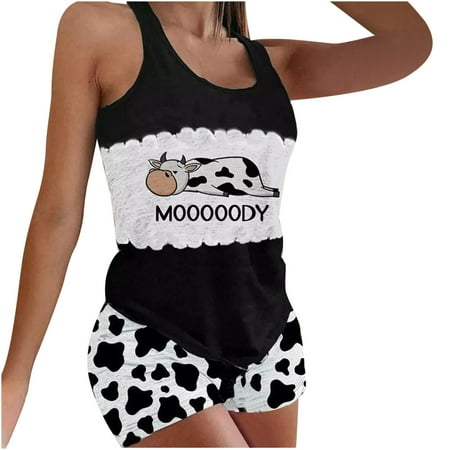 Womens 2 Piece Sets Tank and Shorts Suits Sleepwear Sleeveless Tankini Comfortable Homewear Pajamas Sports Set
Womens 2 Piece Sets Tank and Shorts Suits Sleepwear Sleeveless Tankini Comfortable Homewear Pajamas Sports Set