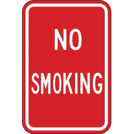 Lyle No Smoking Sign 18 inx12 in Aluminum SM-023-12HA