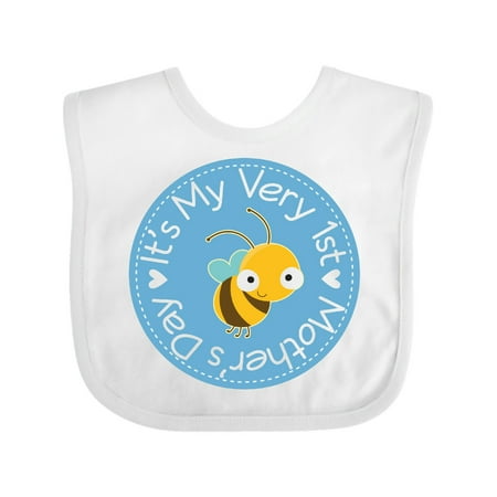 Inktastic 1st Mothers Day Baby Boy Gift Baby Boy or Baby Girl Bib