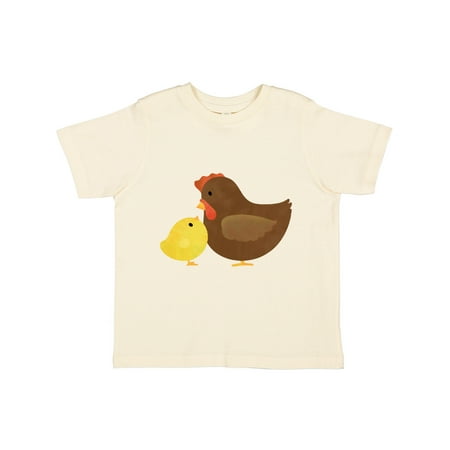 Inktastic Hen and Chick Farm Animals Gift Toddler Boy or Toddler Girl T-Shirt