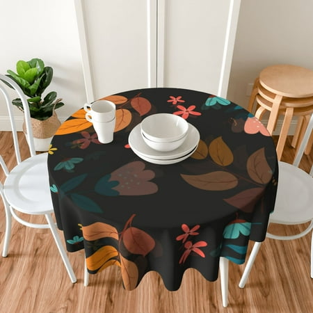 TEQUAN 60 Round Tablecloth Spring Flowers Leaves Pattern Washable Polyester Table Cloth Waterproof Wrinkle Resistant Decorative Table Cover
TEQUAN 60 Round Tablecloth Spring Flowers Leaves Pattern Washable Polyester Table Cloth Waterproof Wrinkle Resistant Decorative Table Cover