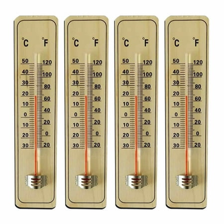 Wall Thermometer | Wooden Indoor Thermometers with High Precision | Wooden Wall Thermometer for Outdoor Indoor Greenhouse Garage Office Wall (set of 4)
Wall Thermometer | Wooden Indoor Thermometers with High Precision | Wooden Wall Thermometer for Outdoor Indoor Greenhouse Garage Office Wall (set of 4)
