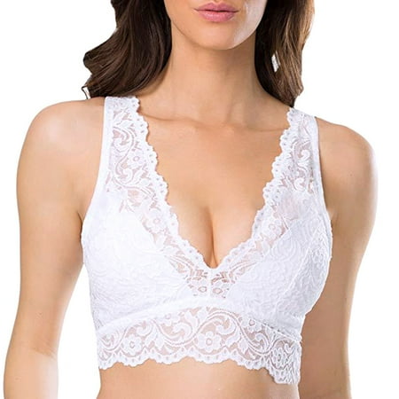 Valcatch Lace Bralette Women s Deep V Neck Unpadded Lace Long Line Plunge Bralette Bra
Valcatch Lace Bralette Women s Deep V Neck Unpadded Lace Long Line Plunge Bralette Bra