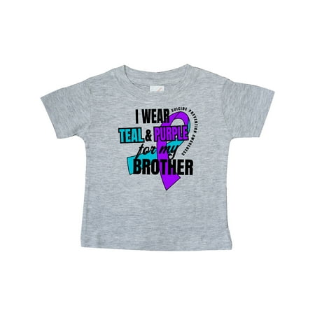 Inktastic Suicide Prevention I Wear Teal and Purple for My Brother Gift Baby Boy or Baby Girl T-Shirt
Inktastic Suicide Prevention I Wear Teal and Purple for My Brother Gift Baby Boy or Baby Girl T-Shirt