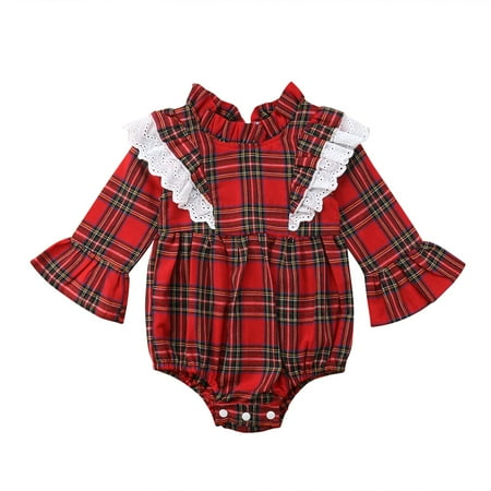 Cute Toddler Baby Girls Christmas Xmas Plaid Clothes Long Sleeve Lace Tutu Party Romper Dress Xmas Outfits
Cute Toddler Baby Girls Christmas Xmas Plaid Clothes Long Sleeve Lace Tutu Party Romper Dress Xmas Outfits