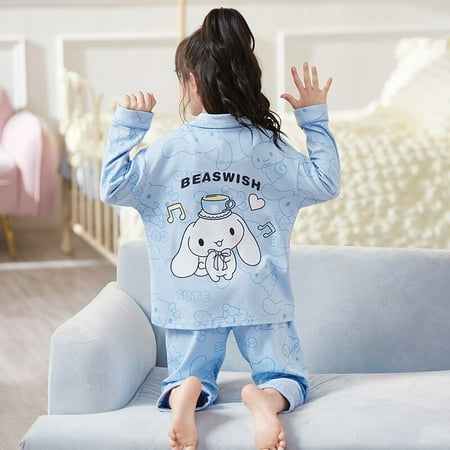 Sanrio Hello Kitty Kids Long Sleeve Pajamas Set Cute Melody Autumn Sleepwear Anime Cinnamoroll Homewear Girl Children Clothing
Sanrio Hello Kitty Kids Long Sleeve Pajamas Set Cute Melody Autumn Sleepwear Anime Cinnamoroll Homewear Girl Children Clothing