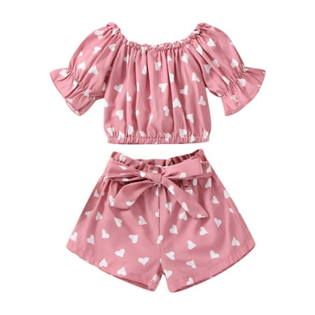 Toddler Girls Short Sleeve Floral Printed T Shirt Pullover Tops Shorts Kids Outfits Size 6 Months-4 Years
Toddler Girls Short Sleeve Floral Printed T Shirt Pullover Tops Shorts Kids Outfits Size 6 Months-4 Years
