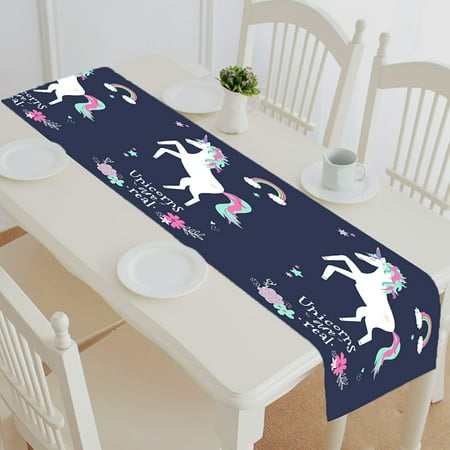 ABPHQTO Cute Of Unicorn With Flowers And Rainbow Table Runner Placemat Tablecloth For Home Decor 14x72 Inch
ABPHQTO Cute Of Unicorn With Flowers And Rainbow Table Runner Placemat Tablecloth For Home Decor 14x72 Inch