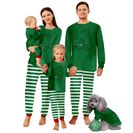 FUNIER Family Matching Christmas Pajamas Sets The Grinch Stripe Print Sizes Baby-Kids-Adult-Pet 2-Piece Top and Pants Bodysuits Xmas PJS Sleepwear
FUNIER Family Matching Christmas Pajamas Sets The Grinch Stripe Print Sizes Baby-Kids-Adult-Pet 2-Piece Top and Pants Bodysuits Xmas PJS Sleepwear