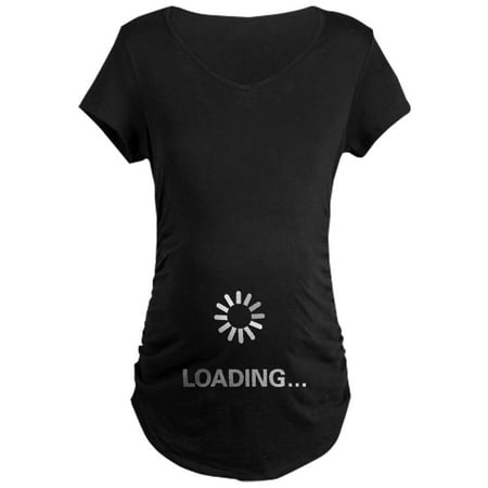 CafePress - Loading Circle Maternity Dark T Shirt - Maternity Dark T-Shirt