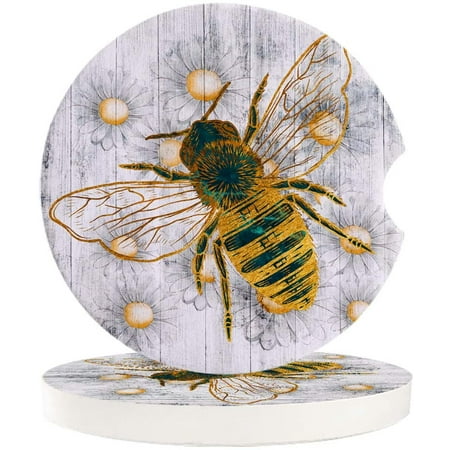 KXMDXA Bee Daisy Wood Grain Set of 6 Car Coaster for Drinks Absorbent Ceramic Stone Coasters Cup Mat with Cork Base for Home Kitchen Room Coffee Table Bar Decor
KXMDXA Bee Daisy Wood Grain Set of 6 Car Coaster for Drinks Absorbent Ceramic Stone Coasters Cup Mat with Cork Base for Home Kitchen Room Coffee Table Bar Decor