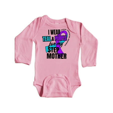 Inktastic Suicide Prevention I Wear Teal and Purple For My Step Mother Gift Baby Boy or Baby Girl Long Sleeve Bodysuit
Inktastic Suicide Prevention I Wear Teal and Purple For My Step Mother Gift Baby Boy or Baby Girl Long Sleeve Bodysuit