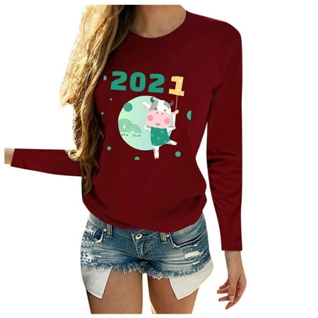 koaiezne Happy T-shirt Women s 2021 Long Tops Years sleeve O-Neck Lady Blouse Tunics Women s Blouse Womens Cotton Tops Loose Fit Button up Scrub Top
koaiezne Happy T-shirt Women s 2021 Long Tops Years sleeve O-Neck Lady Blouse Tunics Women s Blouse Womens Cotton Tops Loose Fit Button up Scrub Top