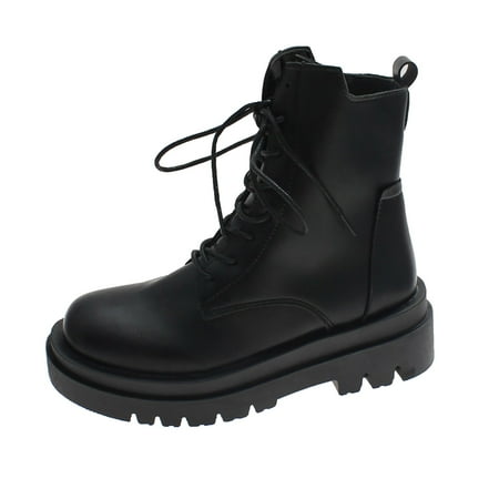 Boots Deals 2022 Hvyes Autumn And Winter Women s Boots Side Zipper Lace Up British Style Heightened Thick-soled Short Boots
Boots Deals 2022 Hvyes Autumn And Winter Women s Boots Side Zipper Lace Up British Style Heightened Thick-soled Short Boots