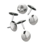 Oic Thumb Tacks - 0.50" Length - 100 / Box - Silver (OIC92914)
