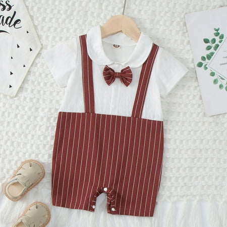 Hunpta Infant Toddler Boys Striped Print Gentlement Patchwork Casual Romper Jumpsuit Playsuit Sunsuit Clothes 12M
Hunpta Infant Toddler Boys Striped Print Gentlement Patchwork Casual Romper Jumpsuit Playsuit Sunsuit Clothes 12M