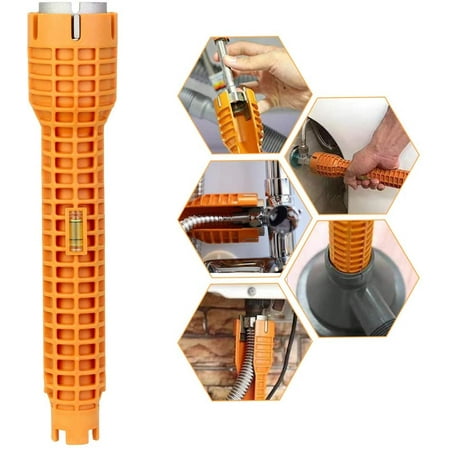 Aluminum Alloy Faucet Wrench Clamping Sink Faucet Wrench Multifunctional Non-slip Easy-to-Use Mixer Tap for Home Kitchen Bathroom Sink Mixer Tap - Orange
Aluminum Alloy Faucet Wrench Clamping Sink Faucet Wrench Multifunctional Non-slip Easy-to-Use Mixer Tap for Home Kitchen Bathroom Sink Mixer Tap - Orange