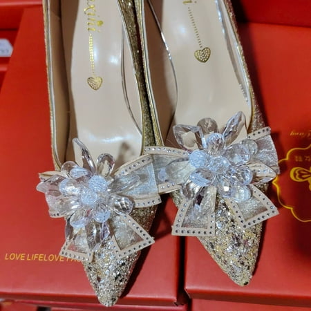 Main Wedding Dress Wedding Shoes Women‘s New Champagne Gold French High Heel Xiuhe Bridal Dress Luxury Crystal Shoes
Main Wedding Dress Wedding Shoes Women‘s New Champagne Gold French High Heel Xiuhe Bridal Dress Luxury Crystal Shoes