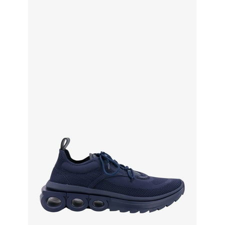 Ferragamo Man Nima Knit Man Blue Sneakers