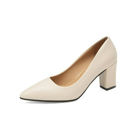 Eloshman Women High Heels Slip On Dress Shoes Chunky Block Pumps Wedding Anti-Slip Pointed Toe Pump Breathable Fashion Shoe Beige 7.5
Eloshman Women High Heels Slip On Dress Shoes Chunky Block Pumps Wedding Anti-Slip Pointed Toe Pump Breathable Fashion Shoe Beige 7.5