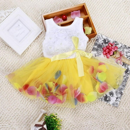 Summer Kids Baby Girls Children Princess Tutu Dress Lace Bow Flower Sleeveless Dress Party Mini Dress Girls Vestidos Yellow 2T
Summer Kids Baby Girls Children Princess Tutu Dress Lace Bow Flower Sleeveless Dress Party Mini Dress Girls Vestidos Yellow 2T