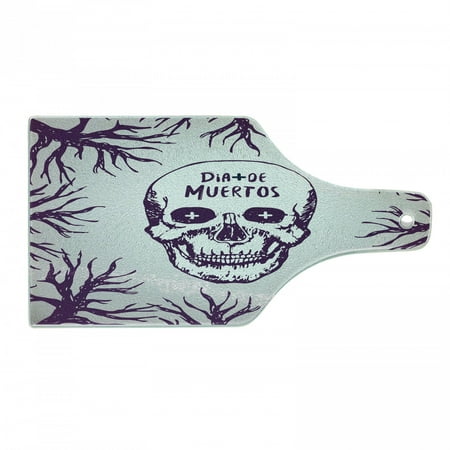 Mexican Cutting Board Words with Spooky Skull Head Among Tree Branches Calaveral Carnival Holiday Graphic Tempered Glass Cutting and Serving Board Wine Bottle Shape Purple by Ambesonne
Mexican Cutting Board Words with Spooky Skull Head Among Tree Branches Calaveral Carnival Holiday Graphic Tempered Glass Cutting and Serving Board Wine Bottle Shape Purple by Ambesonne
