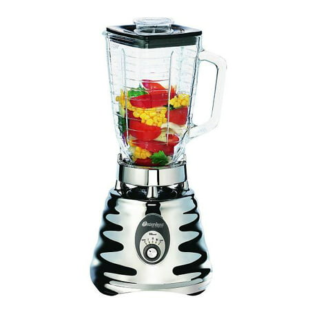 Oster Table Top Blender - 600 W - 1.25 Quart - 3 Speed Setting (s) - 5 Cup - Glass, Metal (4655 49)