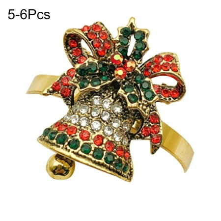 Biplut 6Pcs Napkin Buckles Christmas Series Pattern Rhinestone Inlaid Alloy Socks Snowman Napkin Ring Table Decor (1.54 x 1.14 )
Biplut 6Pcs Napkin Buckles Christmas Series Pattern Rhinestone Inlaid Alloy Socks Snowman Napkin Ring Table Decor (1.54 x 1.14 )