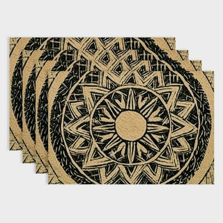 Shiartex Sacred Geometry Linen Cloth Placemats Set of 4 for Birthday Parties Christmas Restaurants And Buffets - Home Decoration 18x12in
Shiartex Sacred Geometry Linen Cloth Placemats Set of 4 for Birthday Parties Christmas Restaurants And Buffets - Home Decoration 18x12in