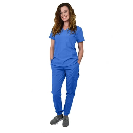 Women s Medical Nursing Jogger Scrub Set GT 4FLEX Top and Pant