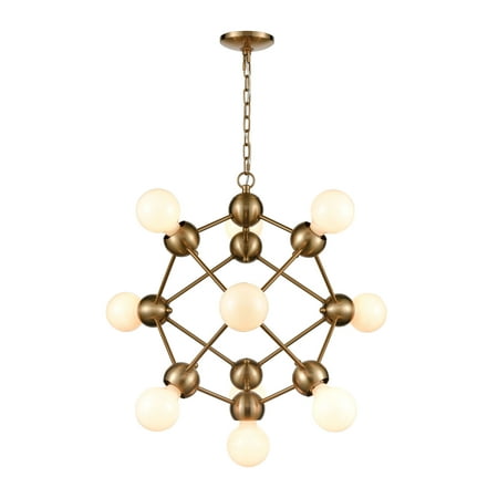 Elk Home Grow from Here 10-Light Chandelier in Satin Brass