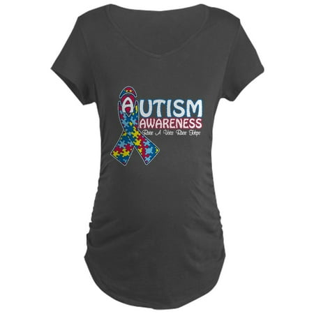 CafePress - Autism Awareness Maternity Dark T Shirt - Maternity Dark T-Shirt