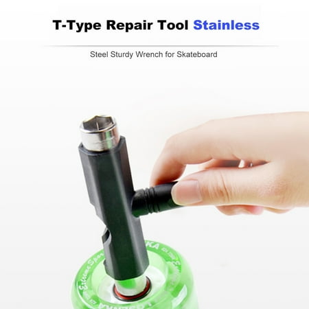 SunSunrise Socket Wrench L/T-Type Repair Tool Stainless Steel Sturdy Wrench for Skateboard
SunSunrise Socket Wrench L/T-Type Repair Tool Stainless Steel Sturdy Wrench for Skateboard