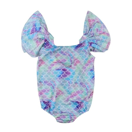 Qtinghua Toddler Baby Girls One-Piece Swimsuit Ruffle Sleeve Mermaid Swimwear Lace Tutu Skirt Bathing Suit Blue 12-18 Months
Qtinghua Toddler Baby Girls One-Piece Swimsuit Ruffle Sleeve Mermaid Swimwear Lace Tutu Skirt Bathing Suit Blue 12-18 Months