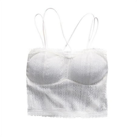 Women Versatile Sleeveless Lace Bra Cotton Off Shoulder Slim Solid Color Sexy Strap Top Tube Cross Anti Light Back And Bra
Women Versatile Sleeveless Lace Bra Cotton Off Shoulder Slim Solid Color Sexy Strap Top Tube Cross Anti Light Back And Bra