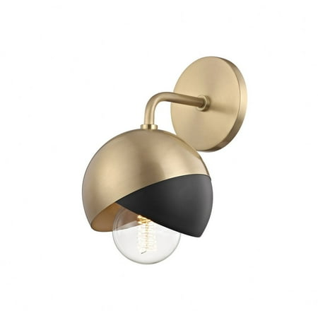 -One Light Wall Sconce in Style-6 inches Wide By 8.75 inches High-Aged Brass Black Finish Bailey Street Home 735-Bel-2693082
-One Light Wall Sconce in Style-6 inches Wide By 8.75 inches High-Aged Brass Black Finish Bailey Street Home 735-Bel-2693082