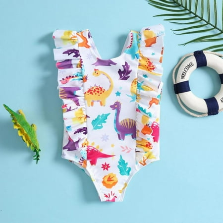 Esho Baby Girls One Piece Swimsuit Toddler Girl Ruffled Sleeve Bathing Suit Kids Floral Printed Swimwear Size 12M-5T
Esho Baby Girls One Piece Swimsuit Toddler Girl Ruffled Sleeve Bathing Suit Kids Floral Printed Swimwear Size 12M-5T