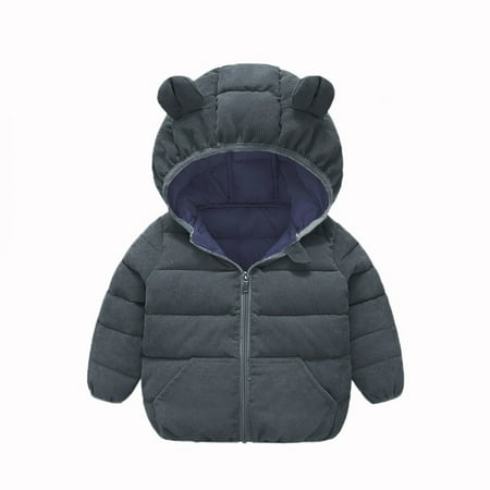 ZHUASHUM Toddler Boys Girls Winter Windproof Bear Ears Hooded Coat Jacket Kids Warm Outerwear
ZHUASHUM Toddler Boys Girls Winter Windproof Bear Ears Hooded Coat Jacket Kids Warm Outerwear