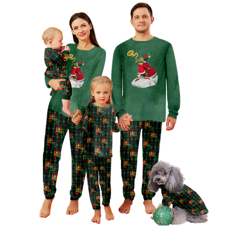 FUNIER Family Christmas Pajamas Sets The Grinch Plaid Print Baby-Kids-Adult-Pet Size 2 Pieces Top and Pants Bodysuits Xmas Pjs Set
FUNIER Family Christmas Pajamas Sets The Grinch Plaid Print Baby-Kids-Adult-Pet Size 2 Pieces Top and Pants Bodysuits Xmas Pjs Set