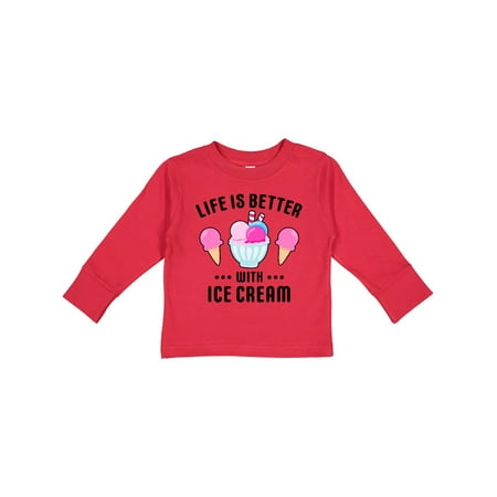 Inktastic Life is Better with Ice Cream with Bowl and Two Cones Gift Toddler Boy or Toddler Girl Long Sleeve T-Shirt
Inktastic Life is Better with Ice Cream with Bowl and Two Cones Gift Toddler Boy or Toddler Girl Long Sleeve T-Shirt