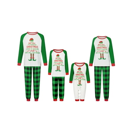 Youweixiong Matching Family Pajamas Sets Christmas PJ s Sleepwear Printed Top with Plaid Bottom
Youweixiong Matching Family Pajamas Sets Christmas PJ s Sleepwear Printed Top with Plaid Bottom