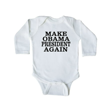 Inktastic Make Obama President Again Gift Baby Boy or Baby Girl Long Sleeve Bodysuit
Inktastic Make Obama President Again Gift Baby Boy or Baby Girl Long Sleeve Bodysuit
